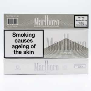 Marlboro White Super Slim Cigarettes – Duty Free Edition Ultra-Low Tar 1mg Premium Smooth Taste