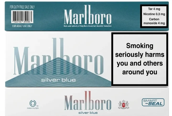 Marlboro Silver Blue Cigarettes – Light Smooth Blend UAE